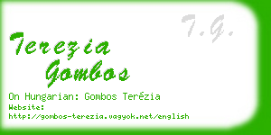 terezia gombos business card